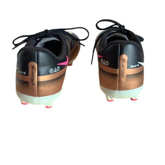 Nike Phantom GT2 Academy DF Soccer Cleats Youth Sizy 1 Black/Brown - Picture 4 of 9